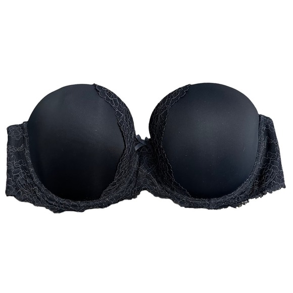 Victorias Secret Dream Angels Multi Way Bra Light Padding Wired Lace Black 34DDD - Picture 1 of 9